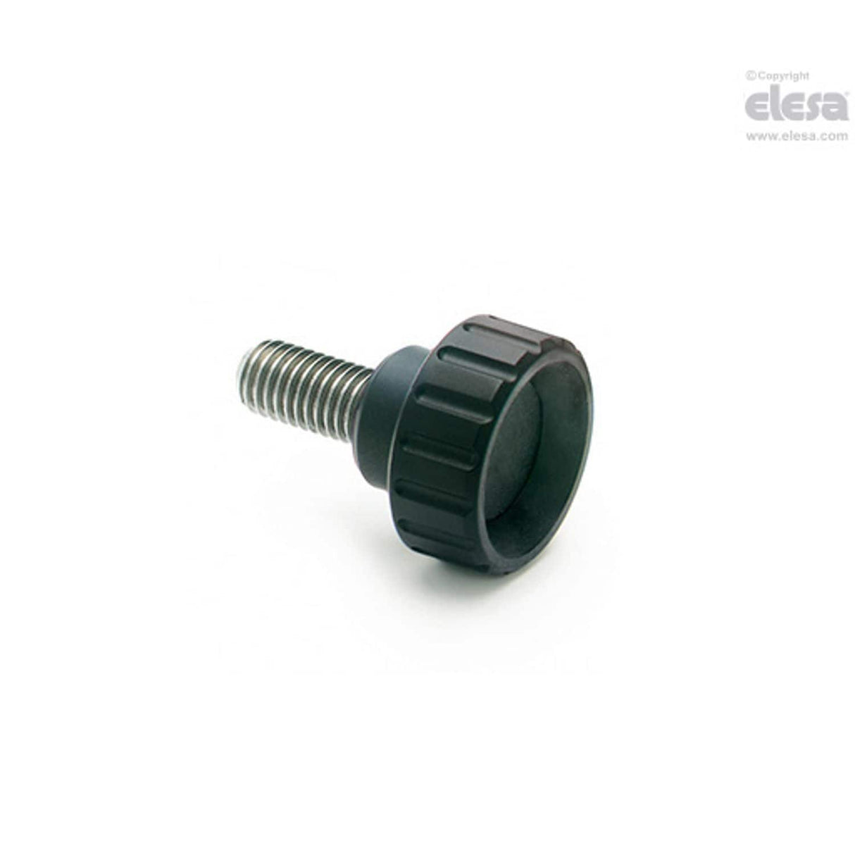 BT Fluted knobs Technopolymer Stainless steel threaded stud BT.16-SST-p-M4x16