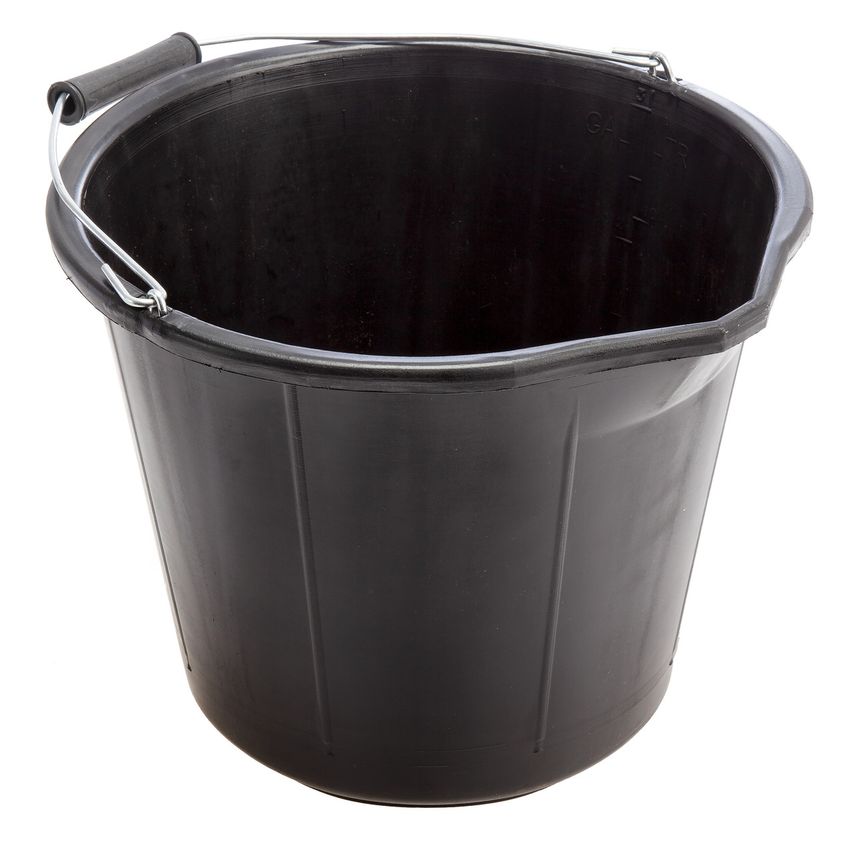 BU201 Black Builders Bucket (15 L)