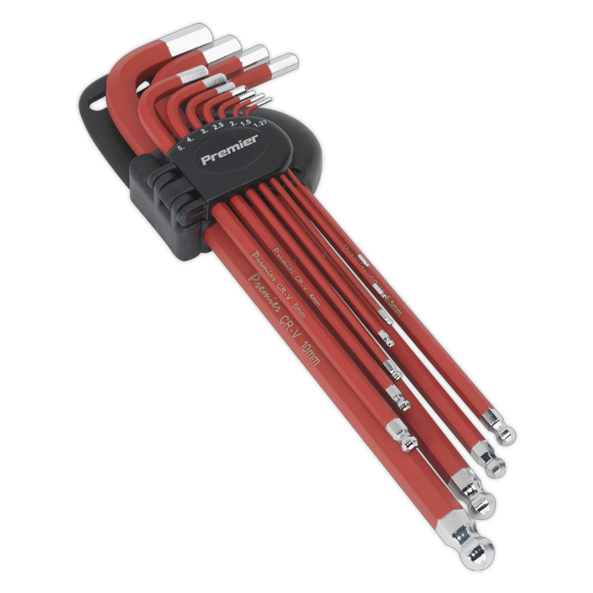 Ball-end Hex Key Set11 Piece Anti-slip Extra Long Metric