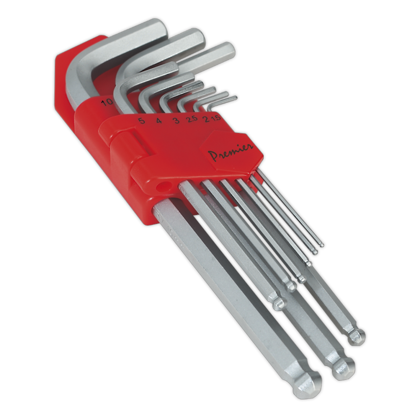 Ball-end Hex Key Set9 Piece Long Metric