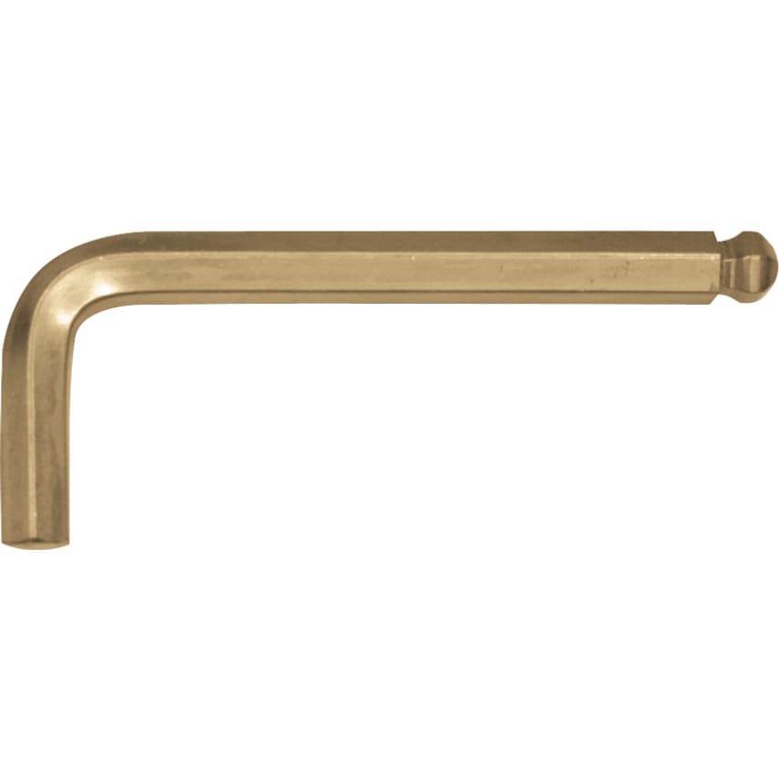 Ballpoint Hexagonal Key Wrench 3/8" Non Sparking Cu-Be