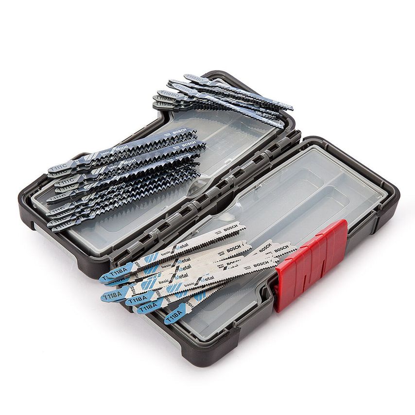 Basic Jigsaw Blades for Wood & Metal (30 Piece) in Tough Box