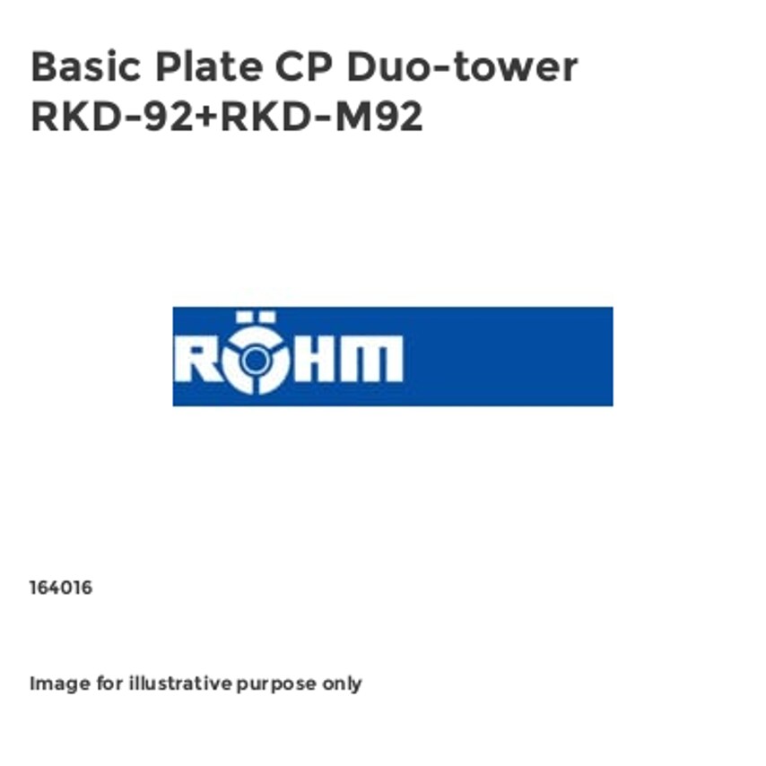 Basic Plate CP Duo-tower RKD-92+RKD-M92