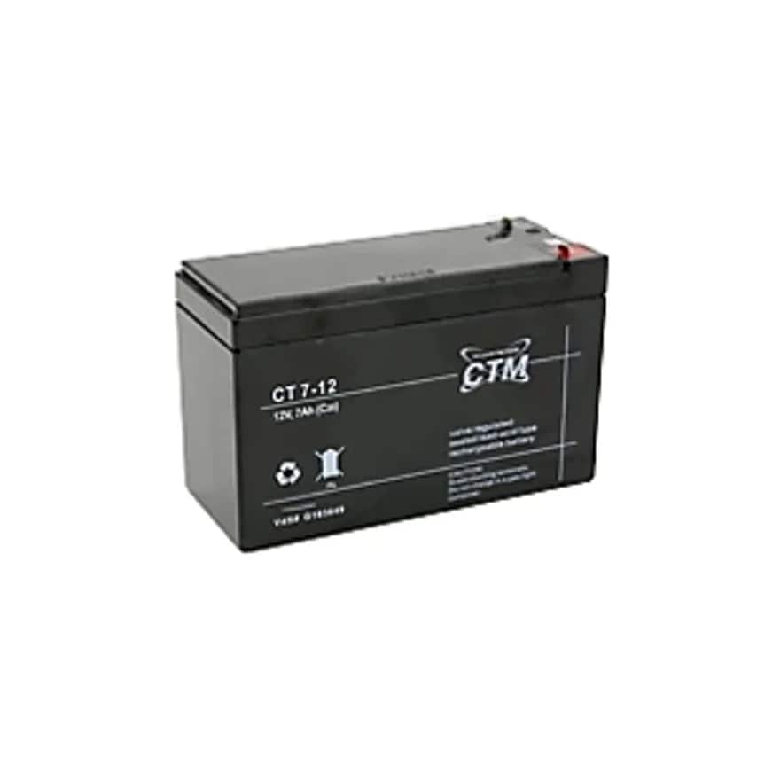 Battery 12 V - 7 Ah, For Mini Lifter, Plastic, Black