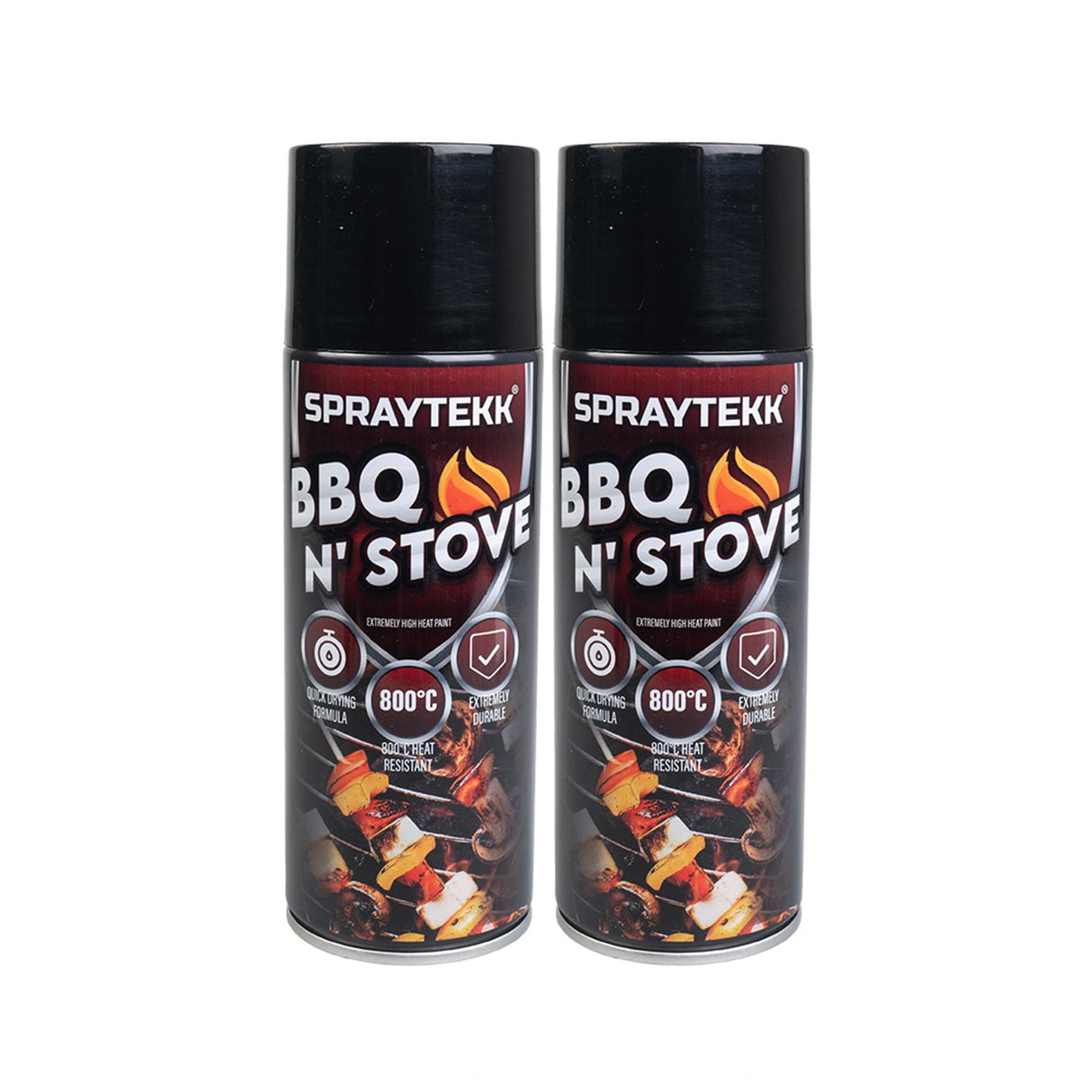 Bbq & Stove - Black - 400ml (Double Pack)