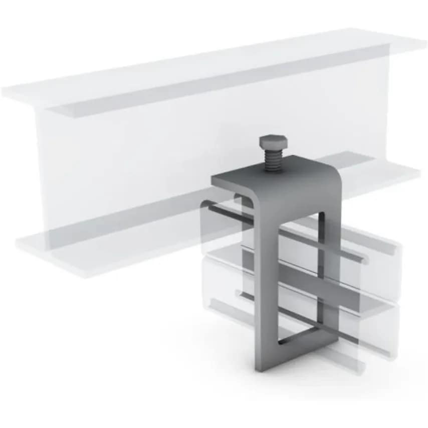 Beam Clamp Shallow Channel Cone Point