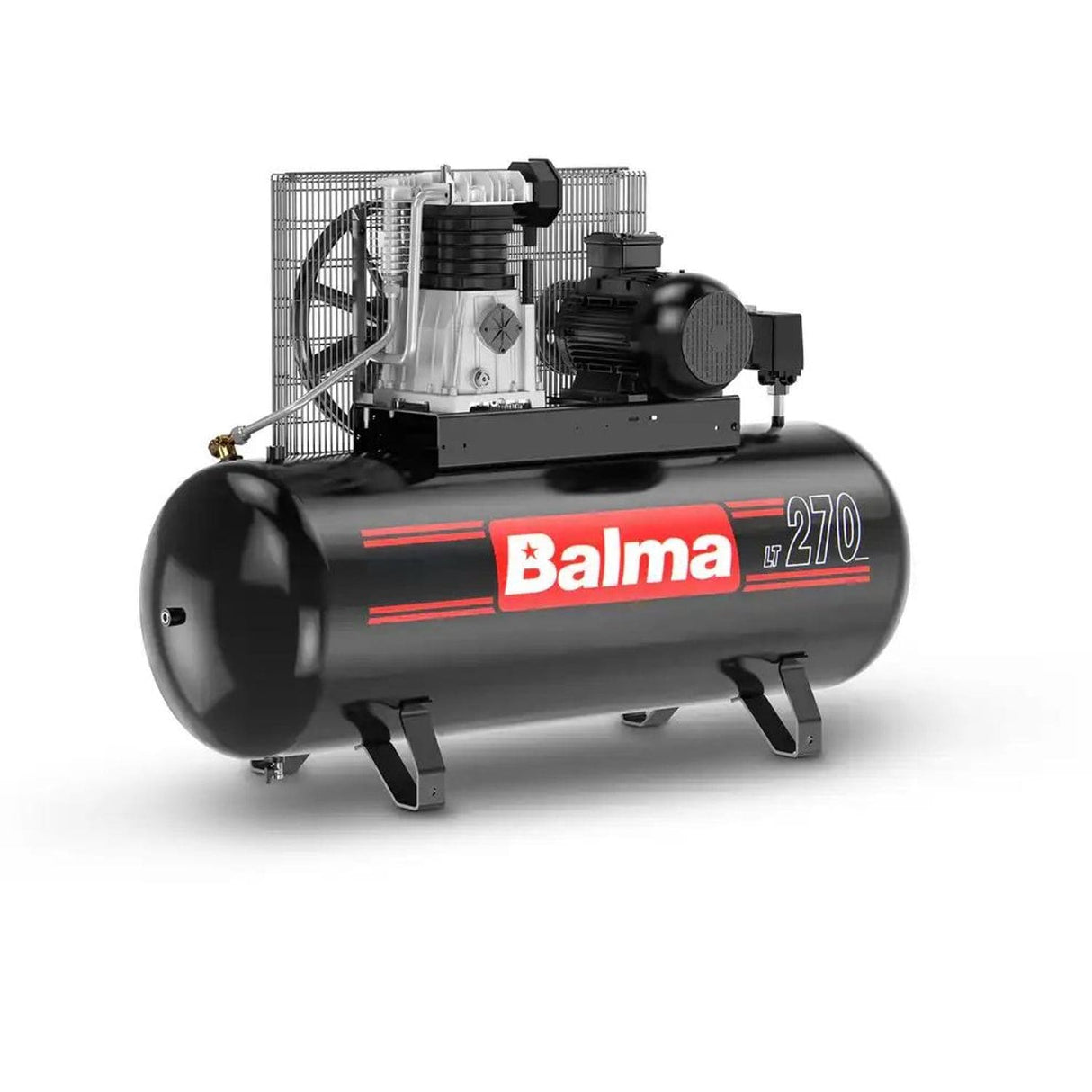 Belt-Driven Static Air Compressor 270 Litre - 10HP - Three Phase