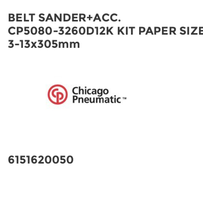 Belt Sander+acc. CP5080-3260D12K Kit Paper Size 3-13 x 305mm