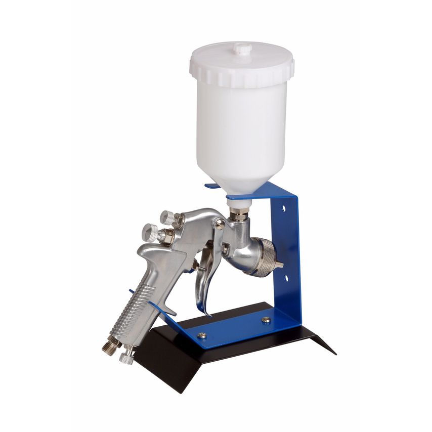 Bench Mounted Gravity Feed Spray Gun Holder