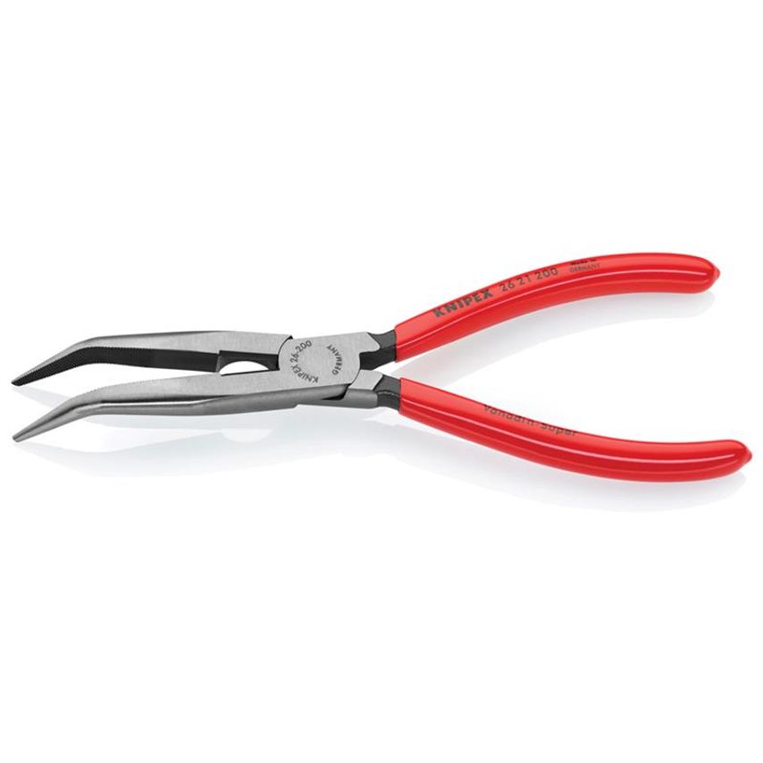 Bent Snipe Nose Side Cutting Pliers PVC Grip 200mm (8in) KPX2621200
