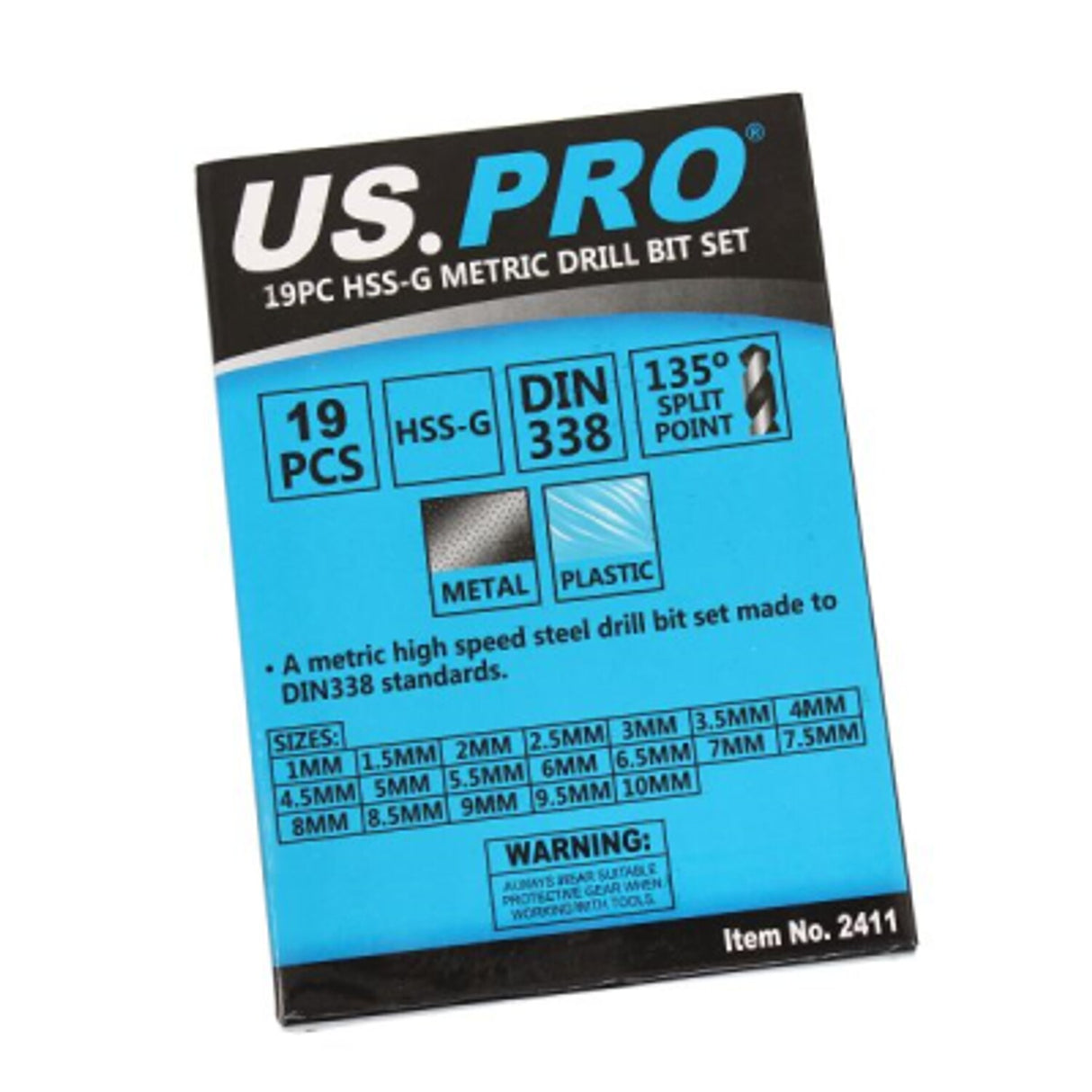 Bergen 19 Piece HSS Metric Ground Drill Bit Set