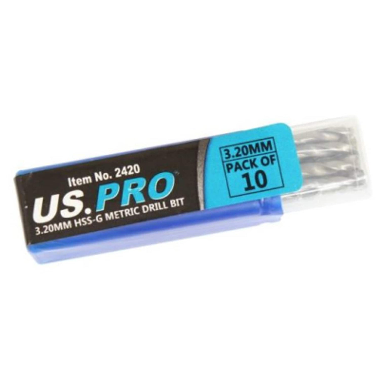 Bergen 3.2mm HSS Metric Ground Drill Bit (Pack of 10)