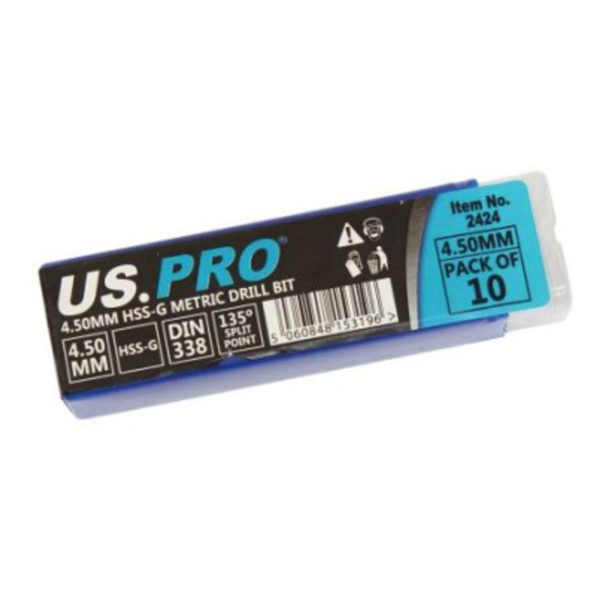 Bergen 4.5mm HSS Metric Ground Drill Bit (Pack of 10)