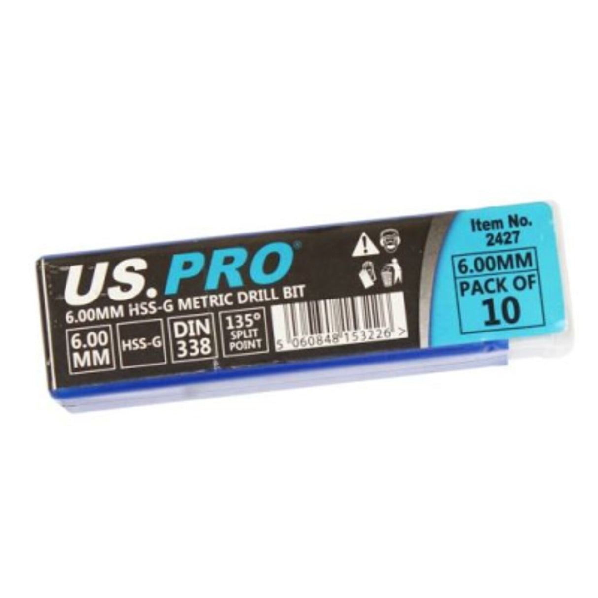 Bergen 6mm HSS Metric Ground Drill Bit (Pack of 10)
