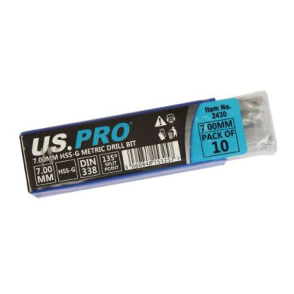 Bergen 7mm HSS Metric Ground Drill Bit (Pack of 10)