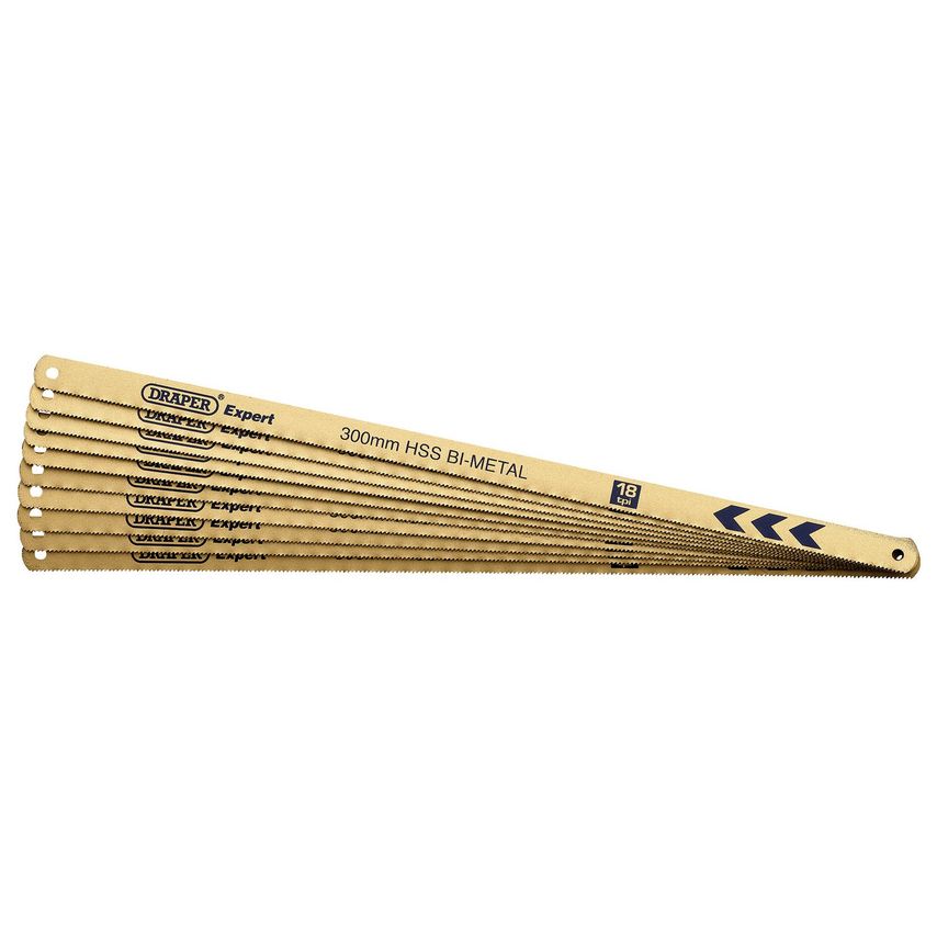 Bi-Metal Hacksaw Blades 300mm 18TPI (Pack of 10)