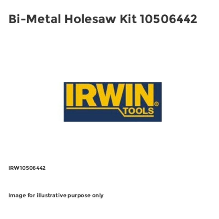 Bi-Metal Holesaw Kit 10506442