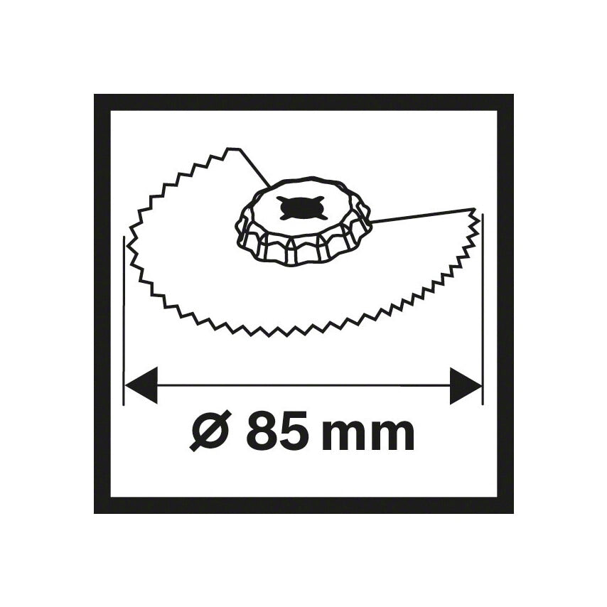 Bi-Metal Segment Saw Blade Acz 85 EB Wood and Metal - 2 608 661 636