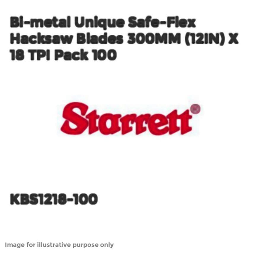 Bi-Metal Unique Safe-Flex Hacksaw Blades 300mm (12in) x 32tpi Box 50 STRBS1232