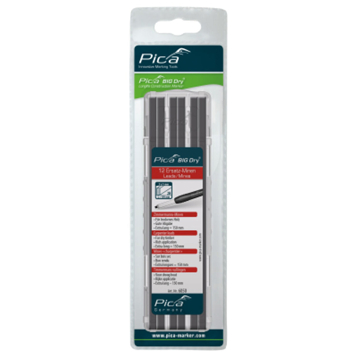 Big Dry Refill-Set Carpenter 2H Blister Packed
