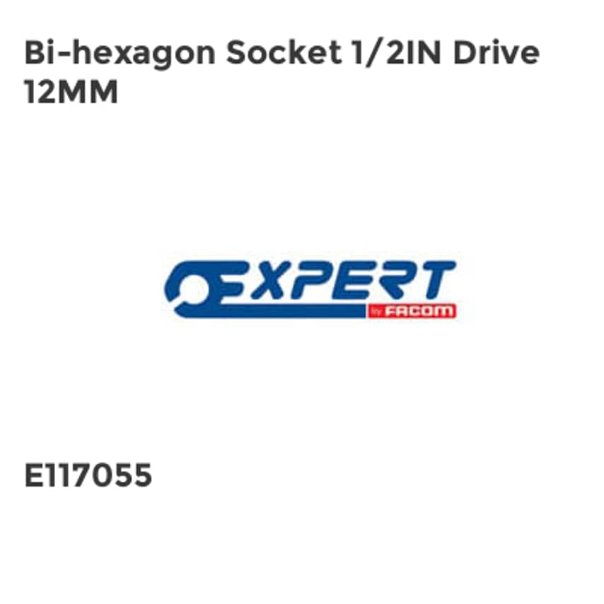Bi-hexagon Socket 1/2in Drive 12mm