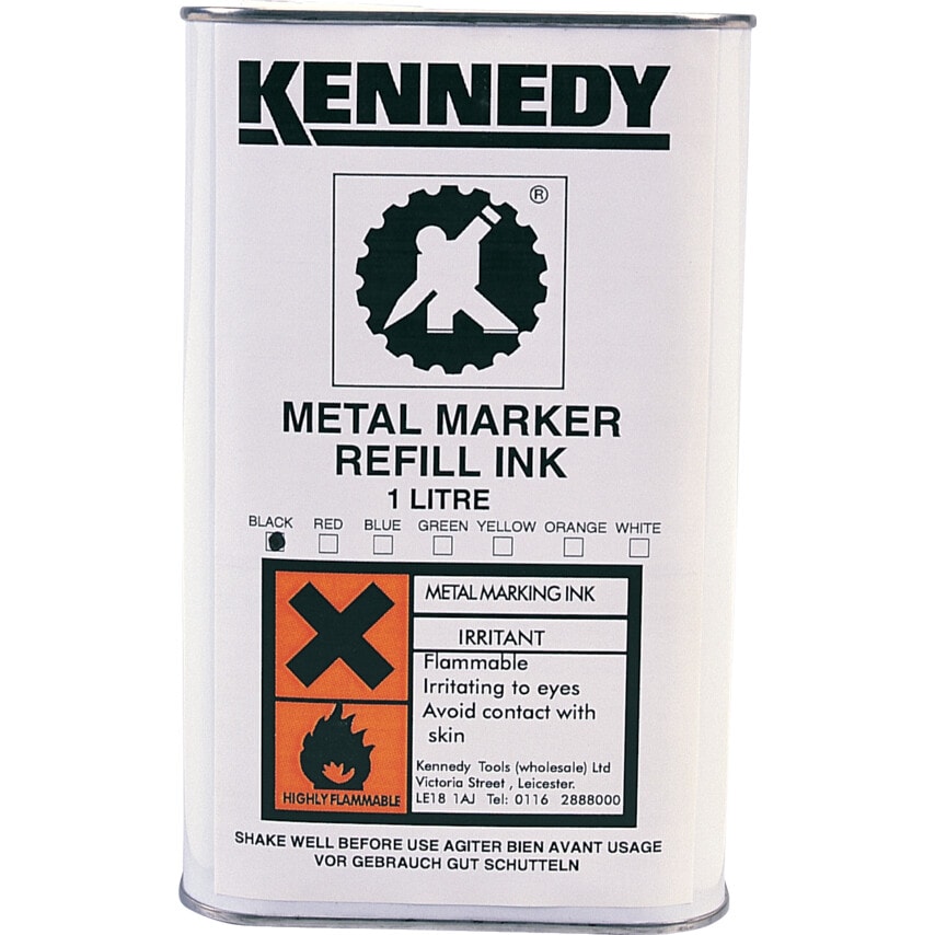 Black 1LTR Metal Marking Ink