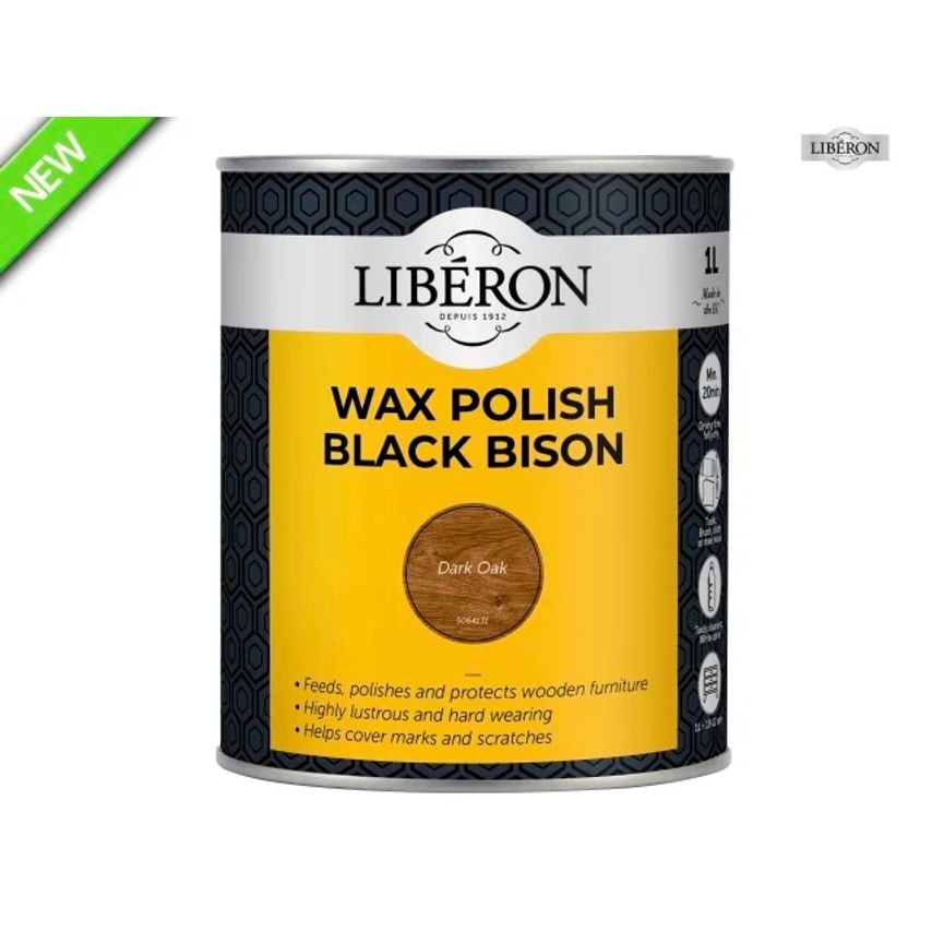 Black Bison Wax Paste Dark Oak 1kg