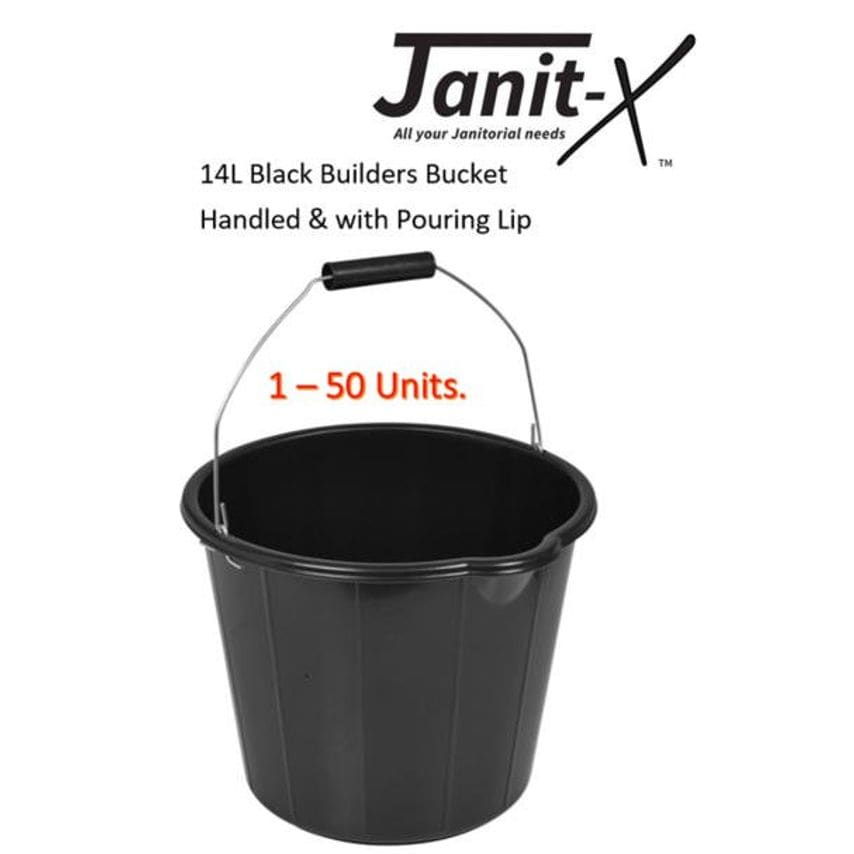 Black Builders Bucket 14L