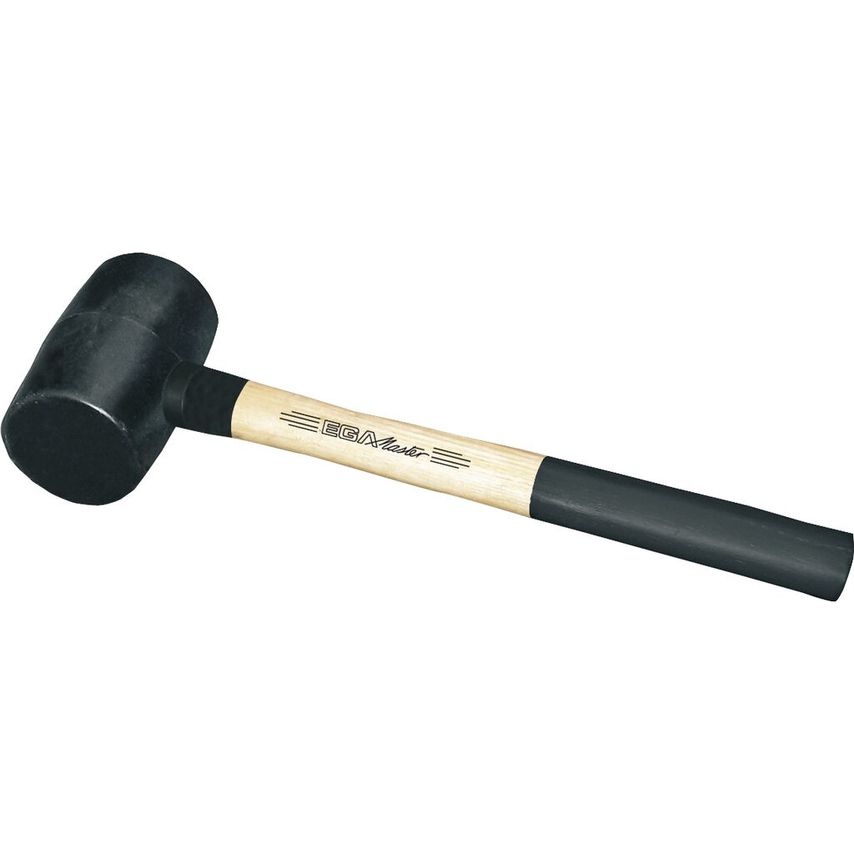Black Rubber Mallet 65 mm Hickory Handle 69521