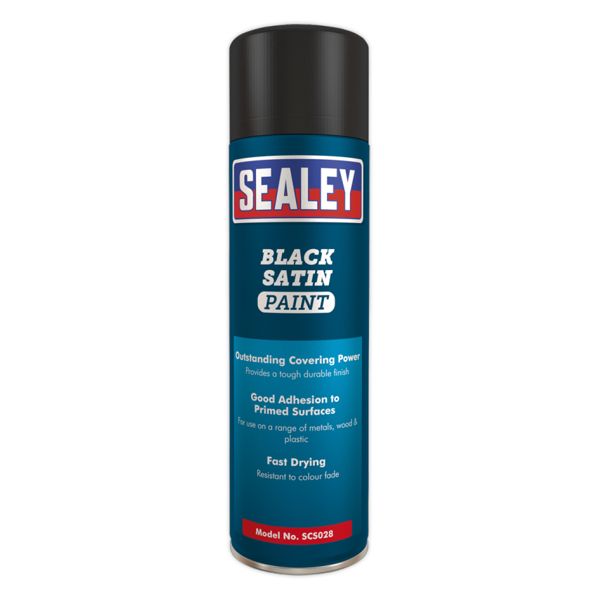 Black Satin Paint 500ml