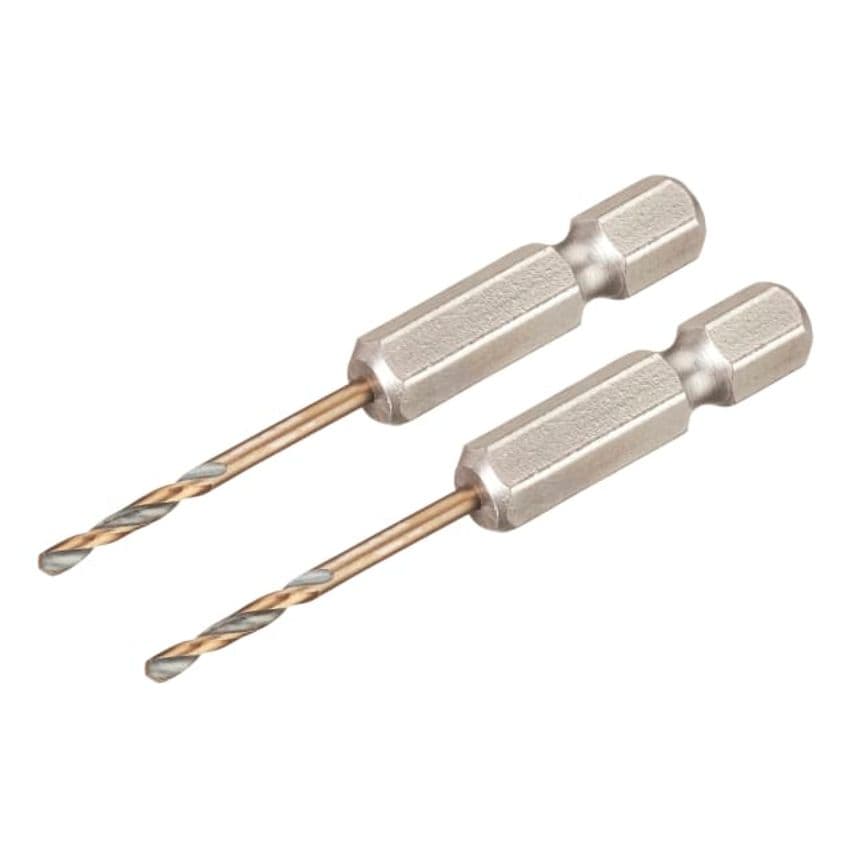 Black and Gold Hex HSS-G Drill Bits 2.0mm - Pack of 2