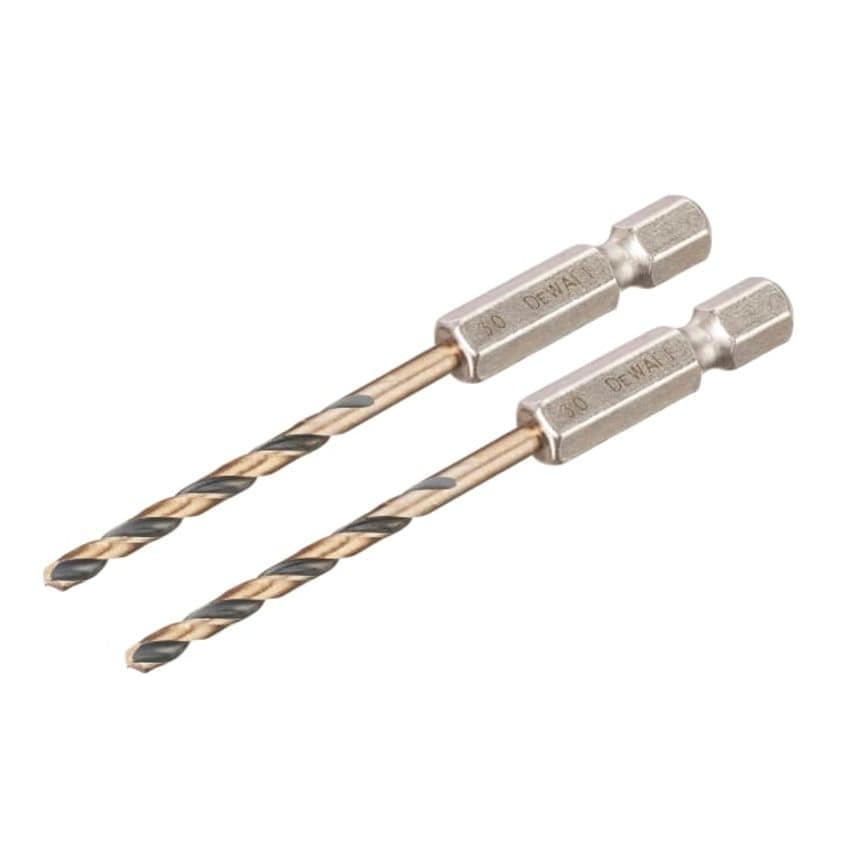 Black and Gold Hex HSS-G Drill Bits 3.0mm - Pack of 2