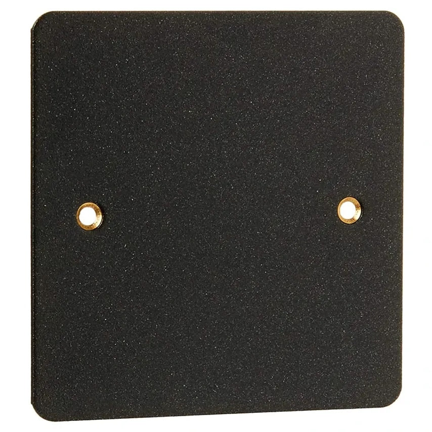 Blanking Plate 1 Gang 86 x 86mm Lustrous Black - K14330LBK