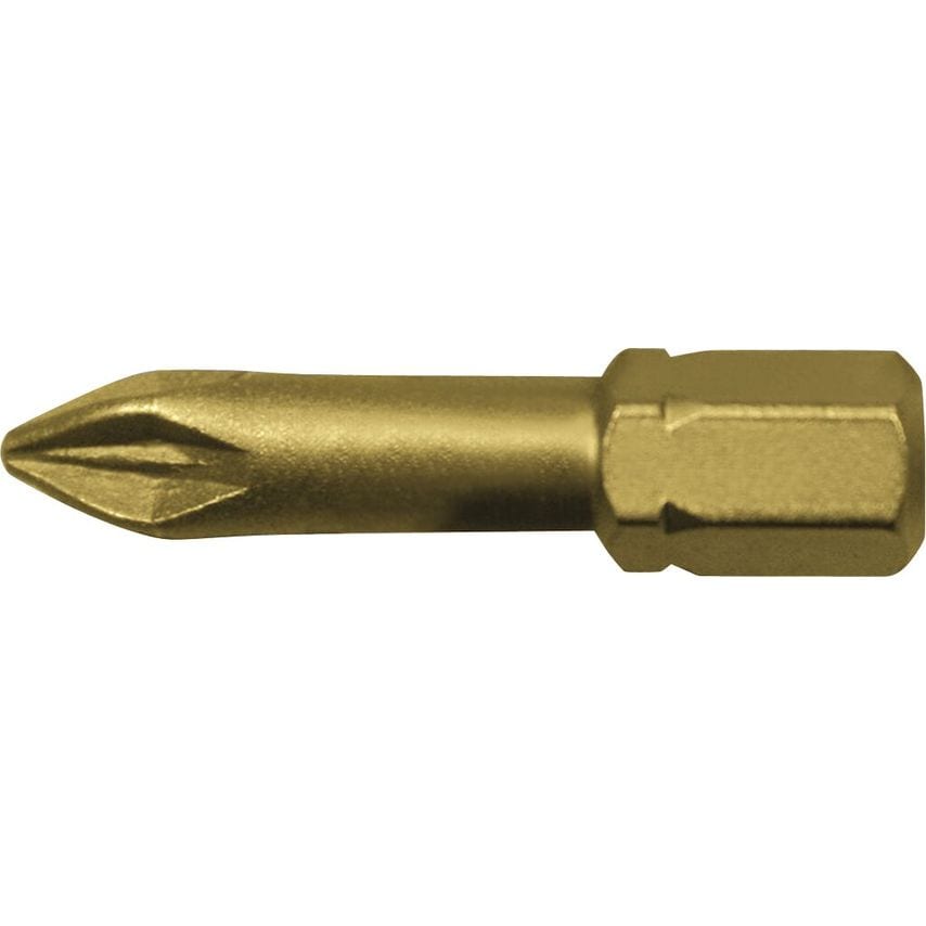 Blister of 10 Pozidriv Bits PZ-1 25mm Masterbit Tin (2 Blister DE 5 Pieces)