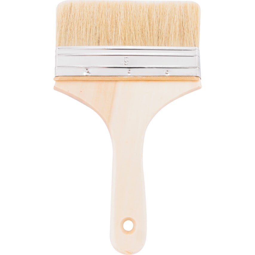 Block Paint Brush, Natural Bristle, 6in