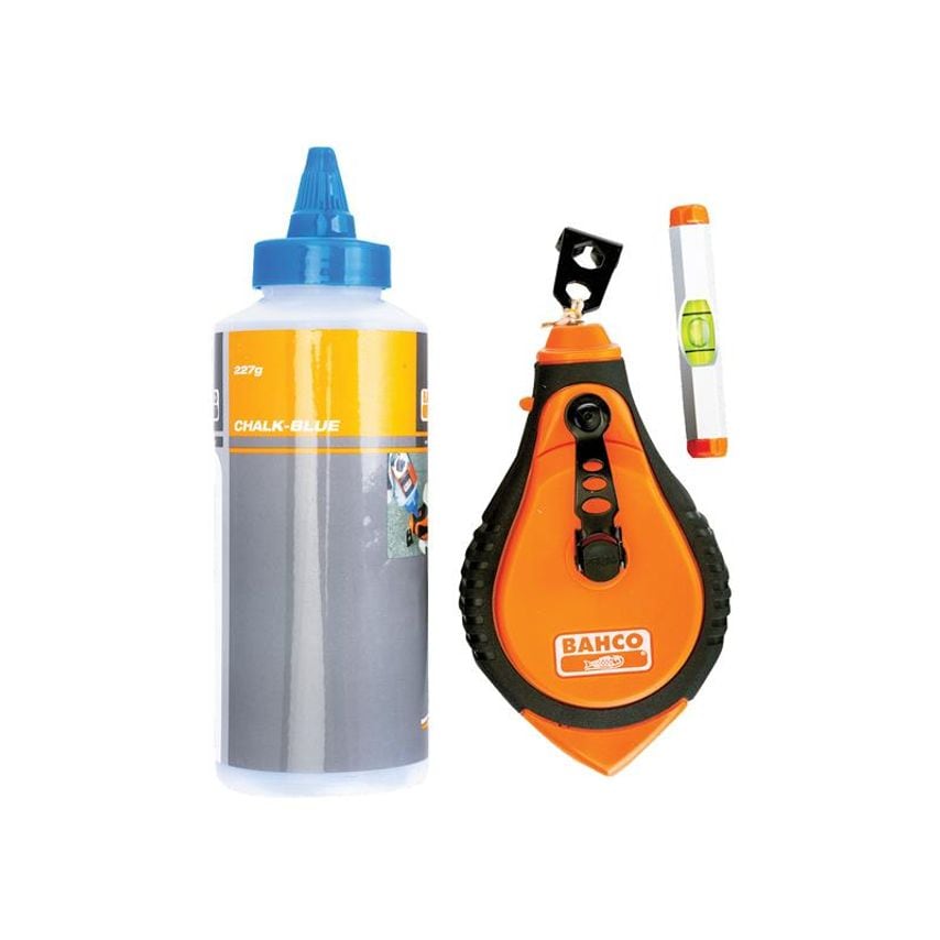 Blue Chalk, Chalk Line & Line Level Set BAHCLSET
