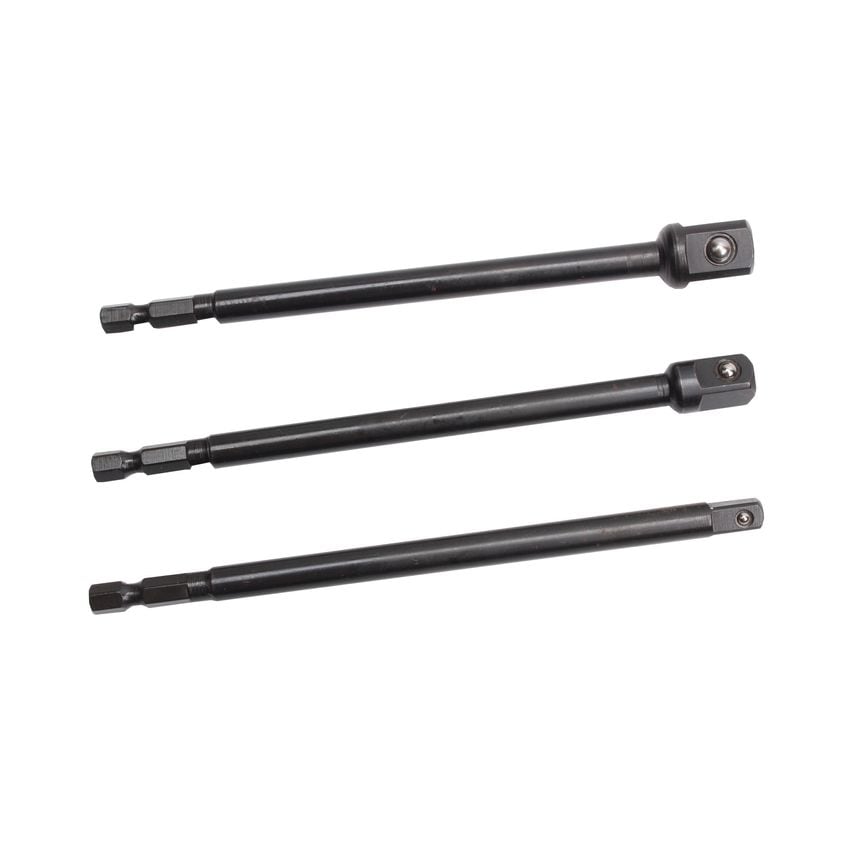 Blue Spot Tools 3 PCE 150mm (6") Impact Socket Adaptor (1/4"-3/8"-1/2")