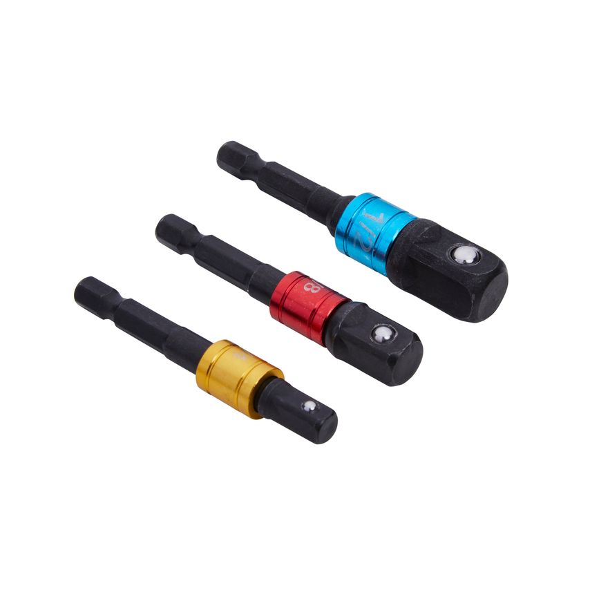 Blue Spot Tools Colour Coded Impact Socket Adaptors (1/4"-3/8"-1/2")