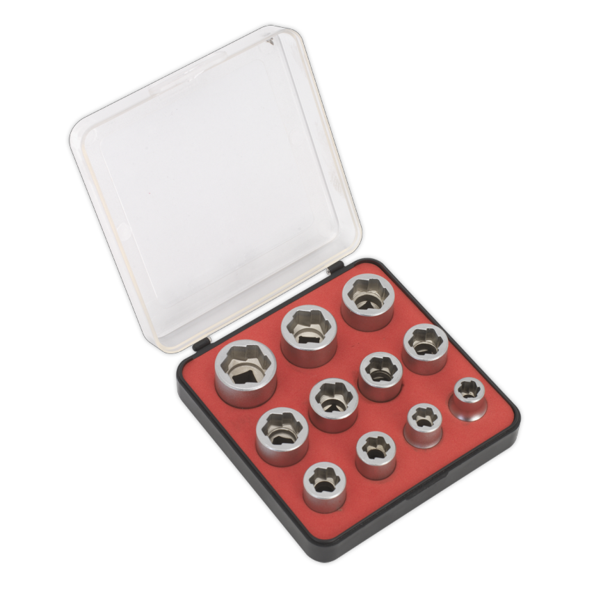 Bolt Extractor Socket Set11 Piece 3/8" Square Drive Metric