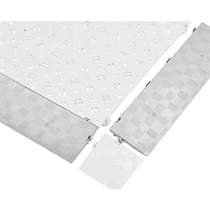 Border Edges, Pack of 4, LxWxH 500 X 120 X 25 mm, Light Grey