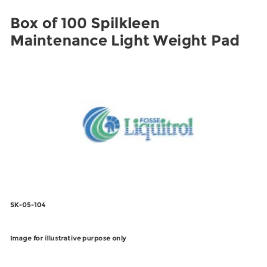 Box of 100 Spilkleen Maintenance Light Weight Pad SK-05-104