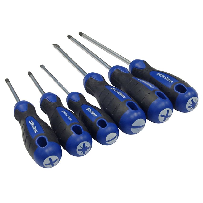 Boxed Soft Grip Screwdriver Set, 6 Piece FAISDSET6PRO