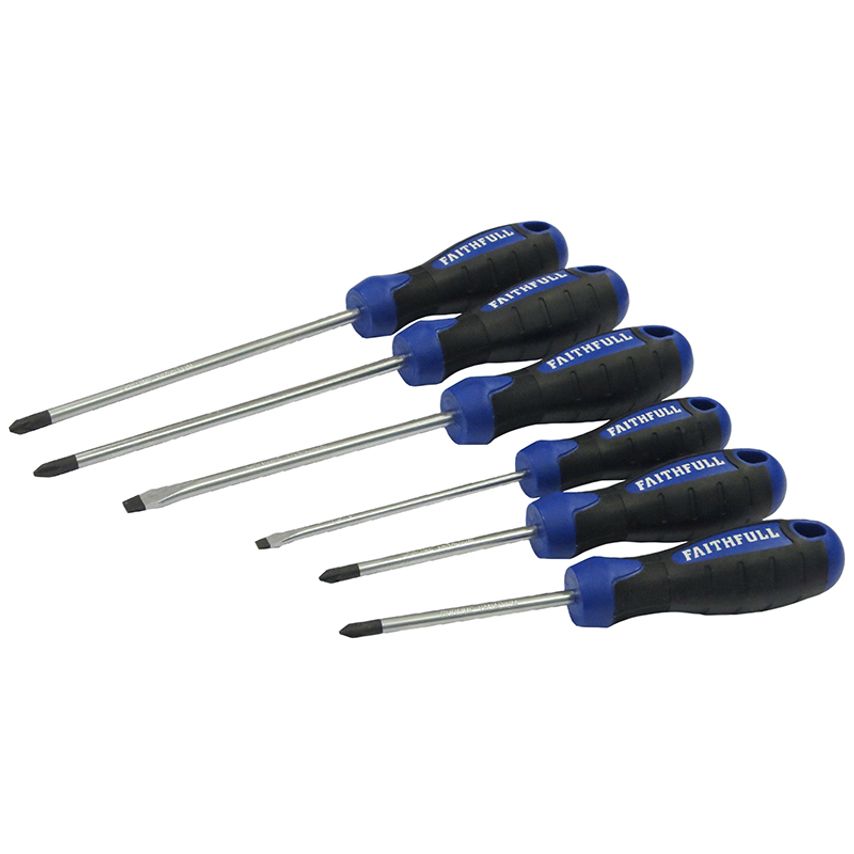 Boxed Soft Grip Screwdriver Set, 6 Piece FAISDSET6PRO