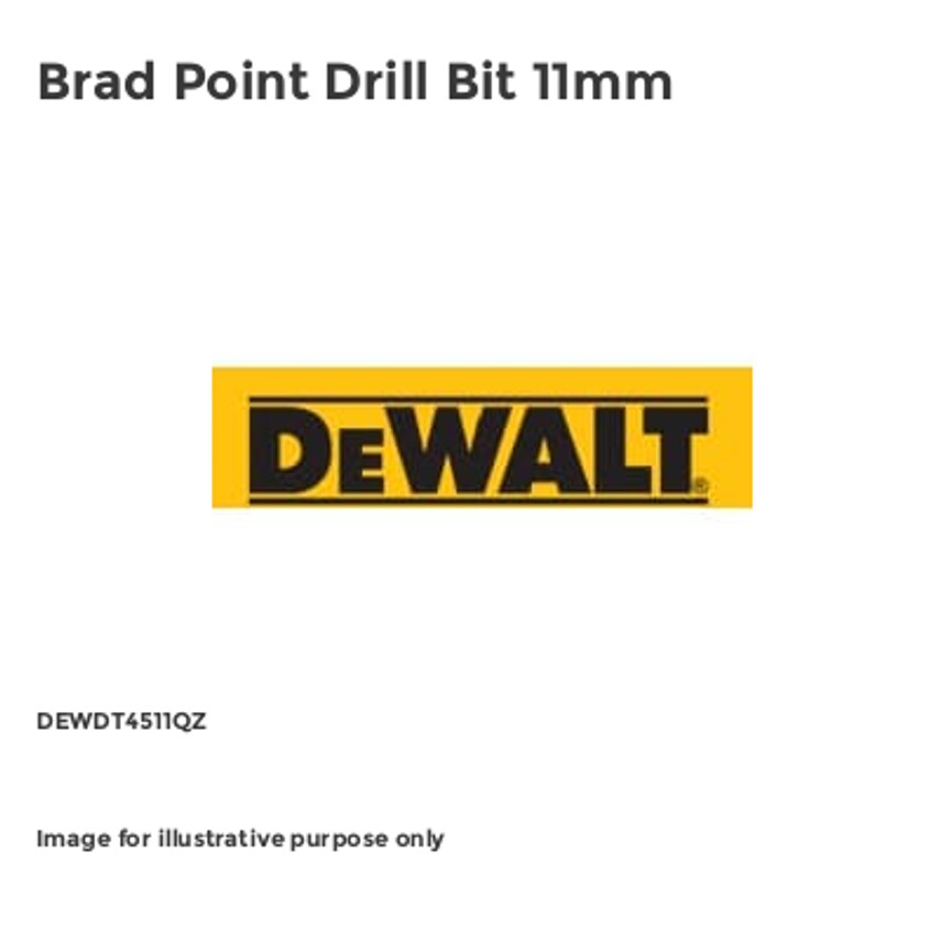 Brad Point Drill Bit 11mm DEWDT4511QZ