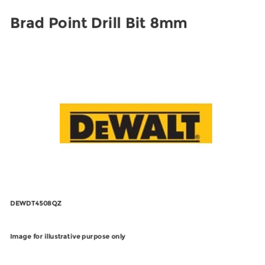 Brad Point Drill Bit 8mm