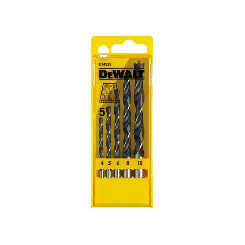 Brad Point Drill Bit Set, 5 Piece DEWDT4535QZ