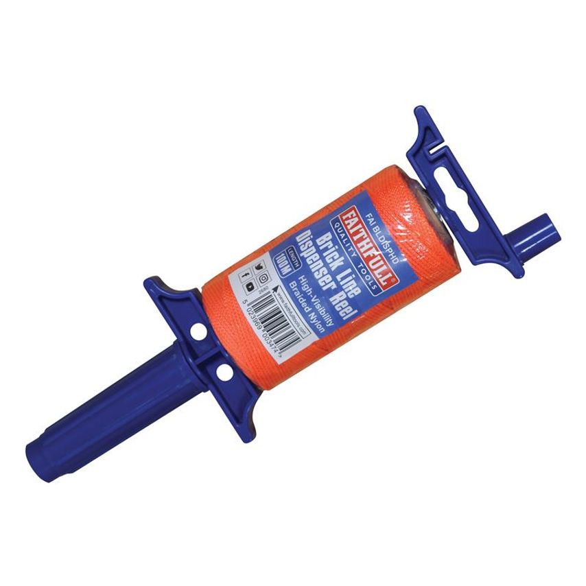Brick Line Dispenser Reel with Hi-Vis Line 100m (330ft) FAIBLDISPHD