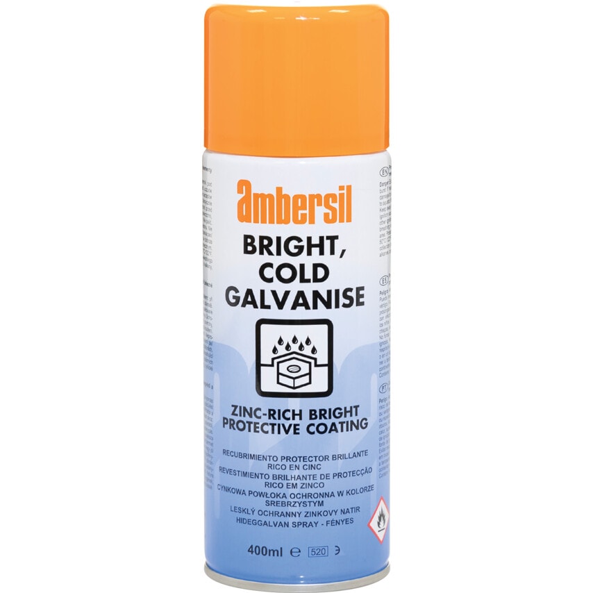 Bright, Cold Galvanise Repair Aerosol, 400ML
