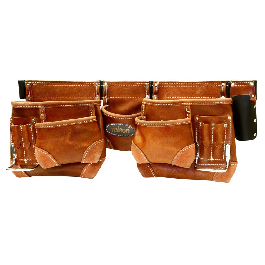 Brown Double Tool Pouch
