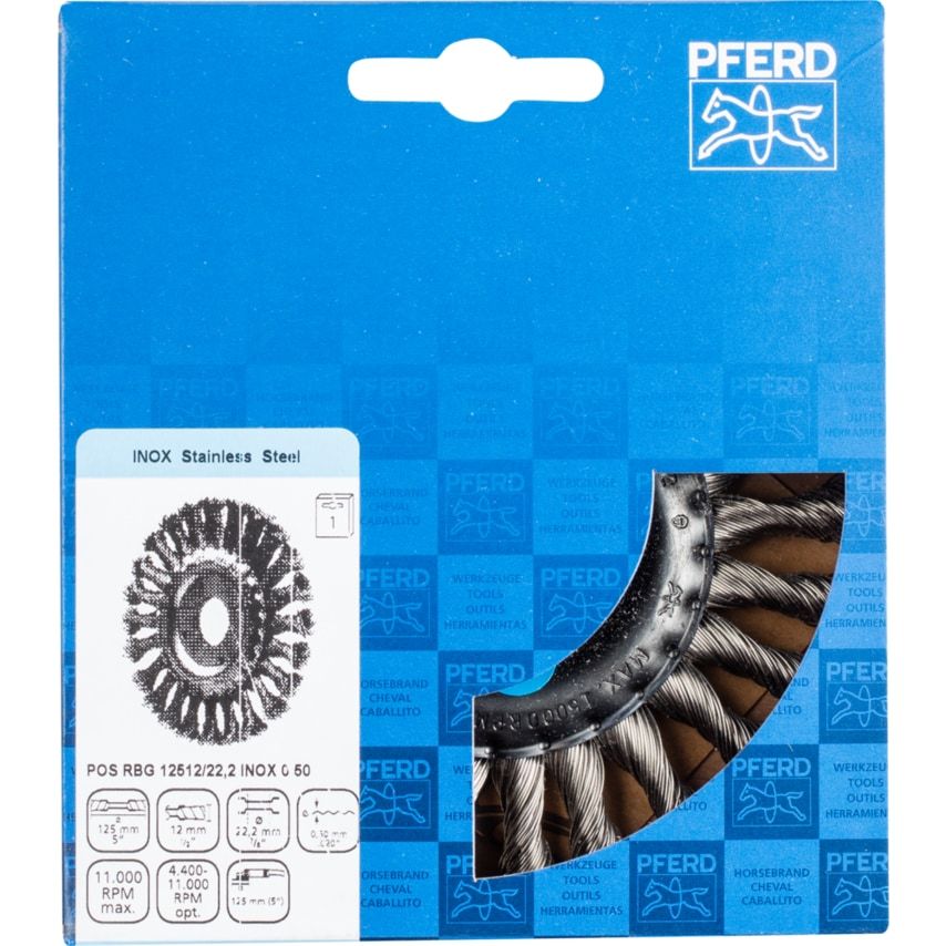 Brush POS RBG 12512/22,2 Inox 0,50